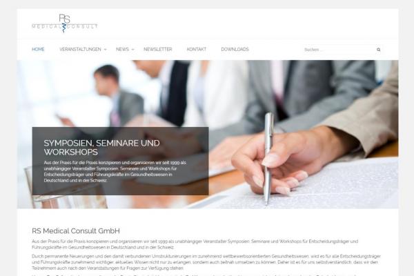 Internetauftritt RS Medical Consult GmbH